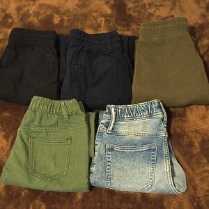 bundle Stylish Kids Bottoms Set - Black, Green, Denim